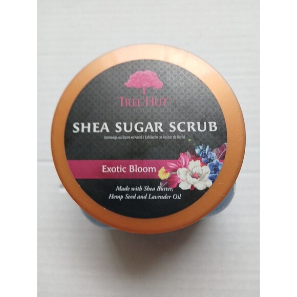 Tree Hut Shea Sugar Scrub- Vitamin C, & Exotic Bloom 18Oz Sealed Set Of 2 - Picture 8 of 16